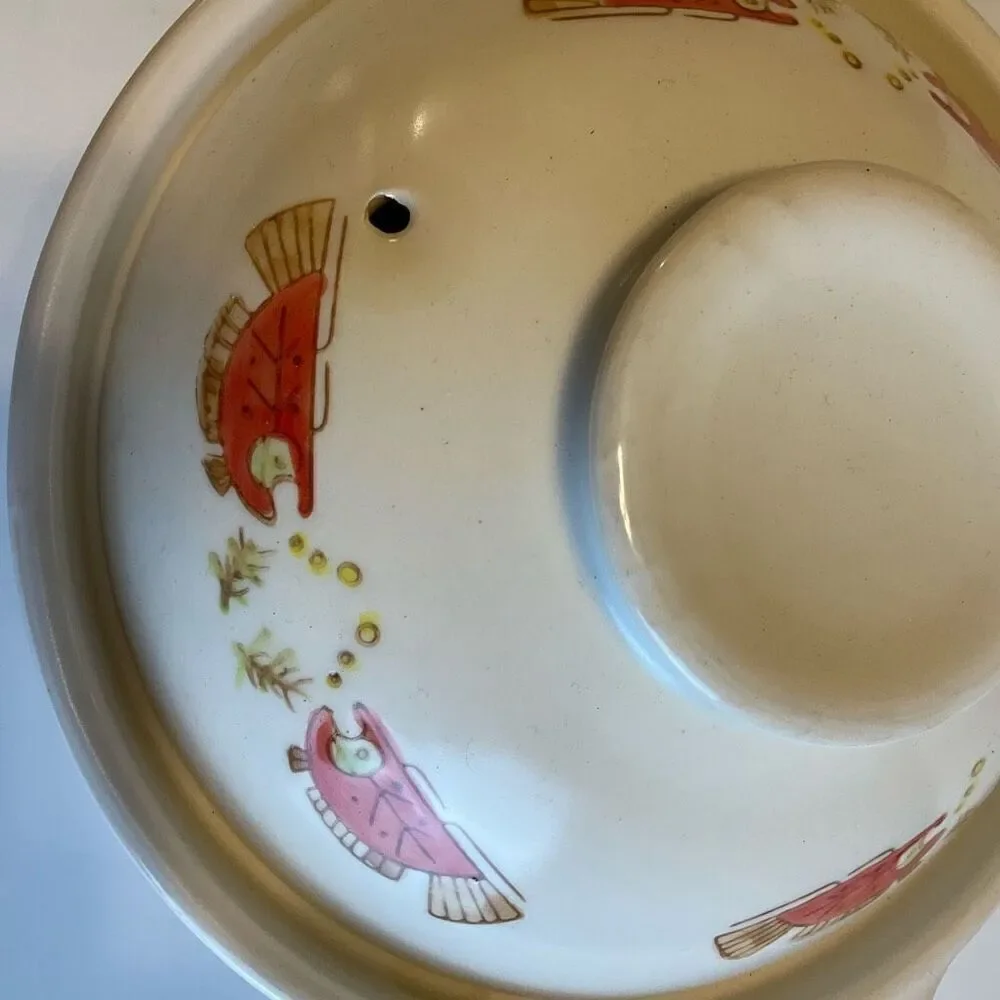 Myland Earthenware Chinese Sandpot Casserole Cooking. Vintage